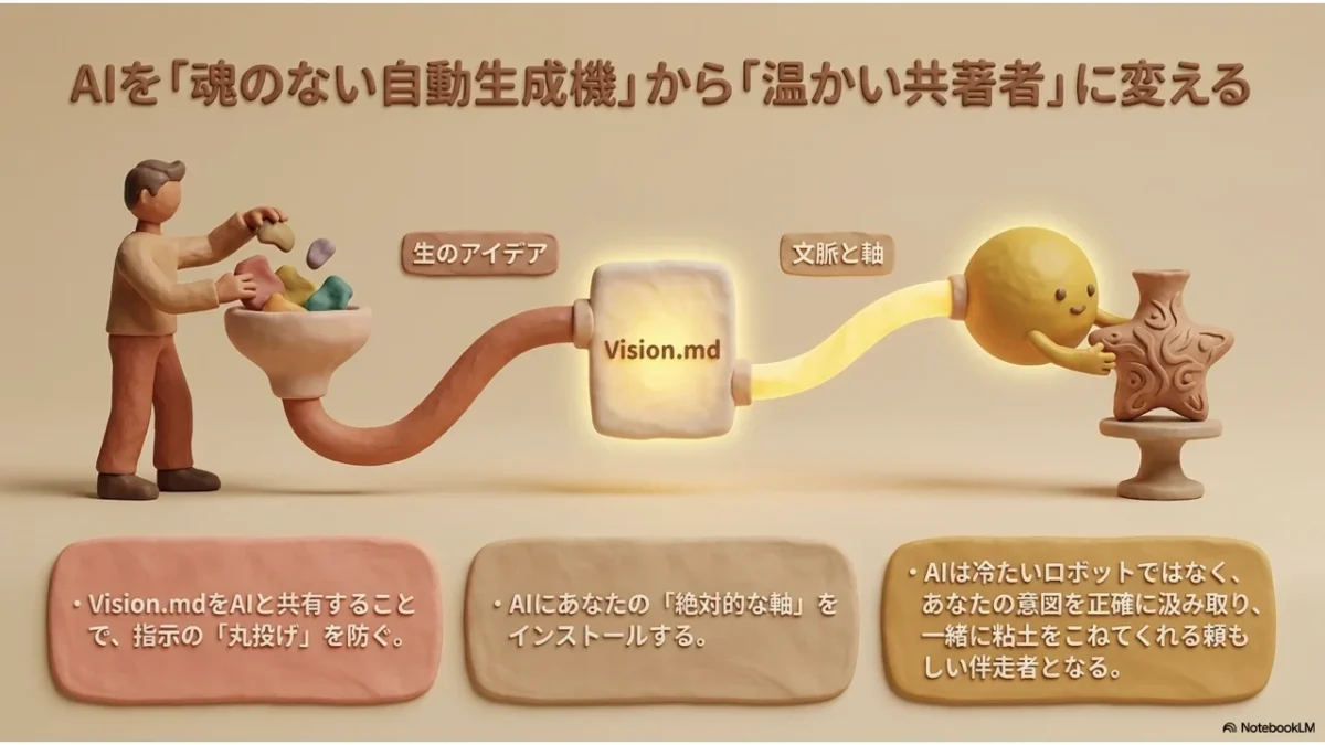 人間とAIが光でつながって共創するイラスト
