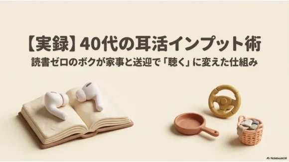 40代の耳活インプット術を表すサムネイル画像