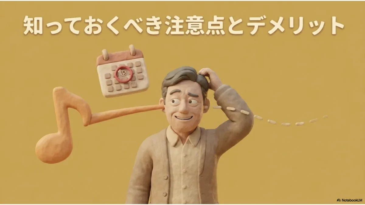 Audibleを使う前に知っておきたい注意点とデメリットを整理した図解