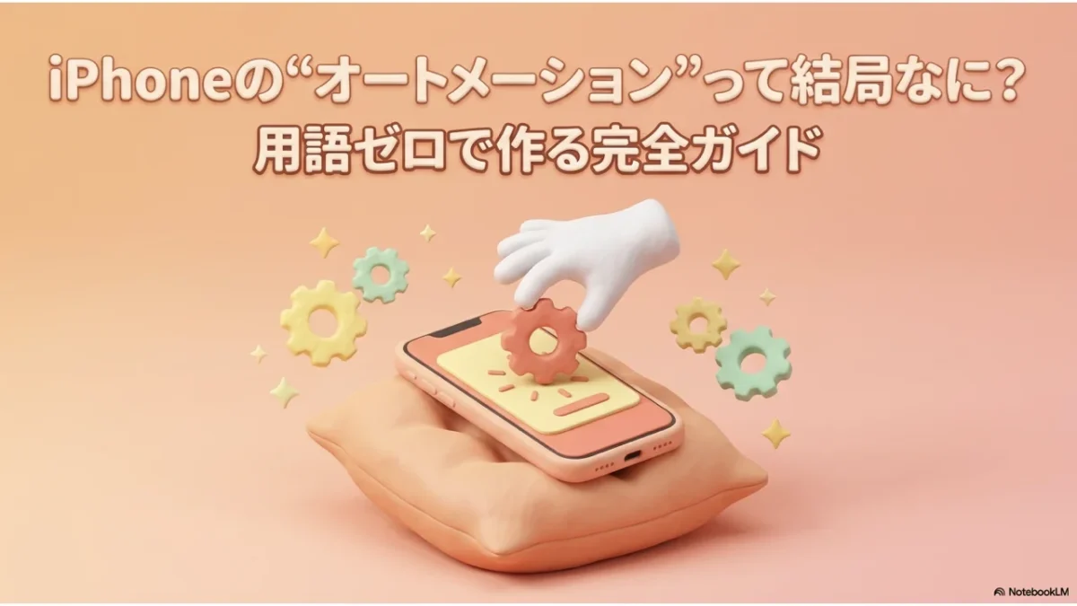 オートメーションで覚えるルールは「いつ」と「なにをする」の2つだけ、というパズルピースの図解