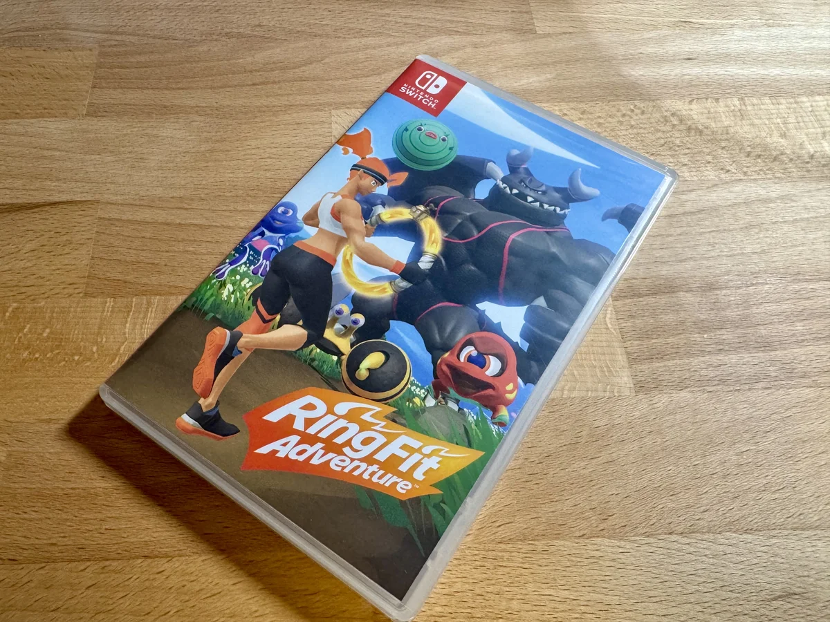 リングフィットアドベンチャーのNintendo Switch用パッケージ版ソフトのケース